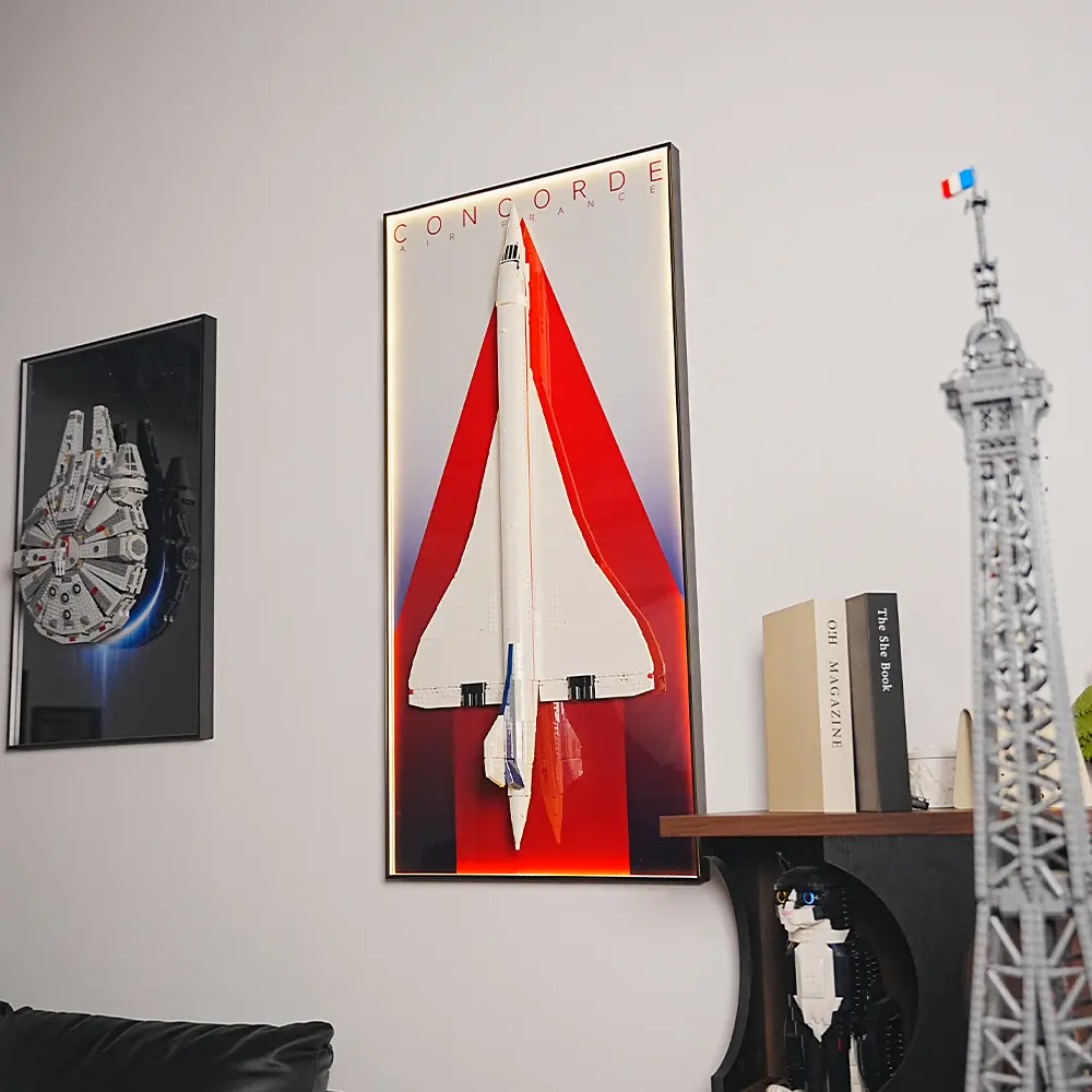 LEGO Display Wall Mount Frame for Concorde (10318) - Image 4