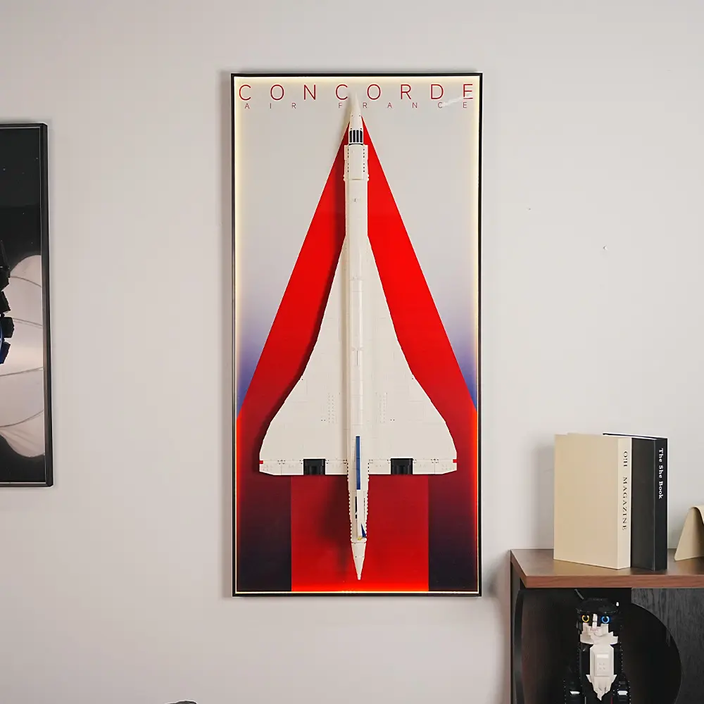 LEGO Display Wall Mount Frame for Concorde (10318) - Image 9