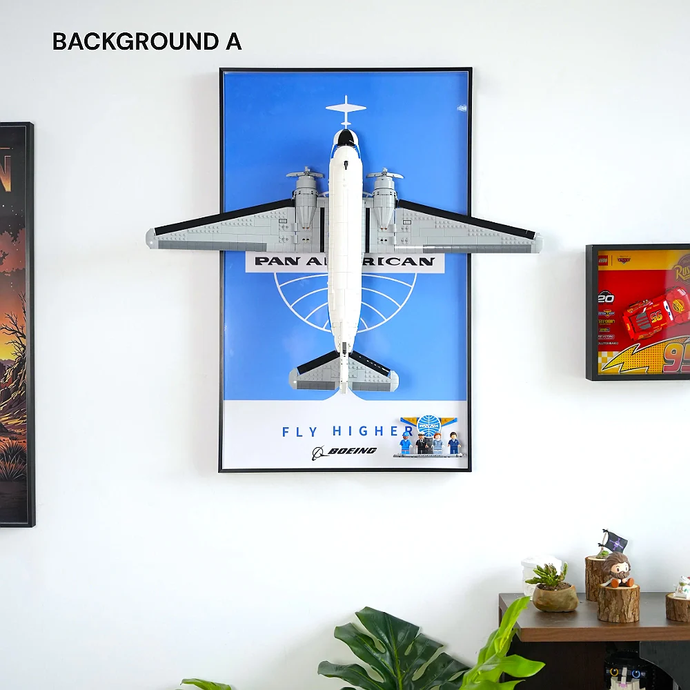 Wall Display Frame for LEGO® Douglas DC-3 PAN AM Airliner minus(11378) - Image 3
