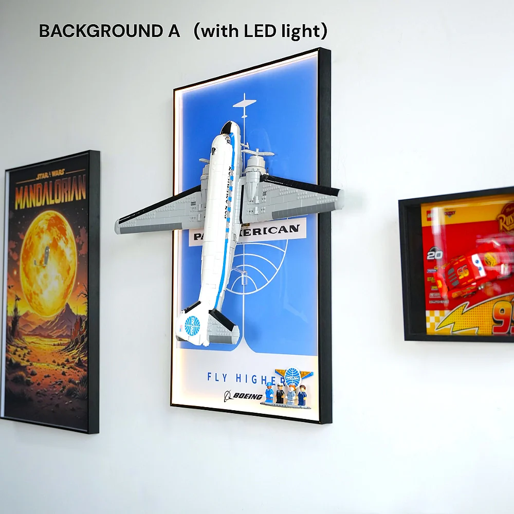 Wall Display Frame for LEGO® Douglas DC-3 PAN AM Airliner minus(11378) - Image 5